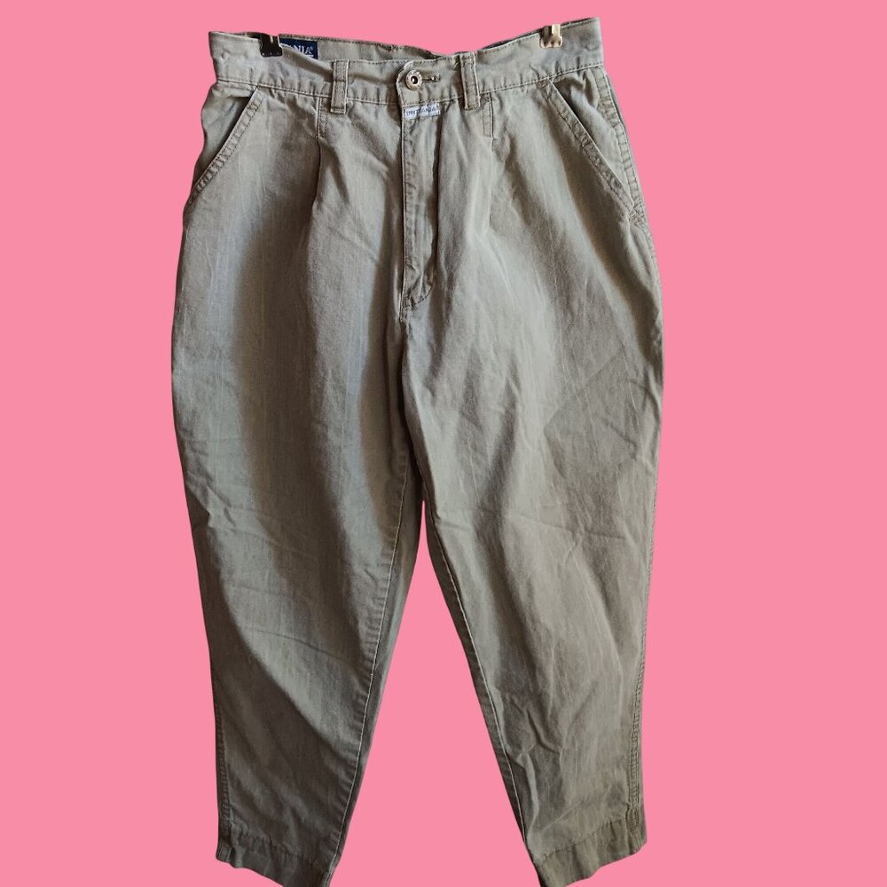 Vintage Womens PREPPY JEANS 27x27 True Vtg 80s BRITTANIA COTTON STONE TAPERED